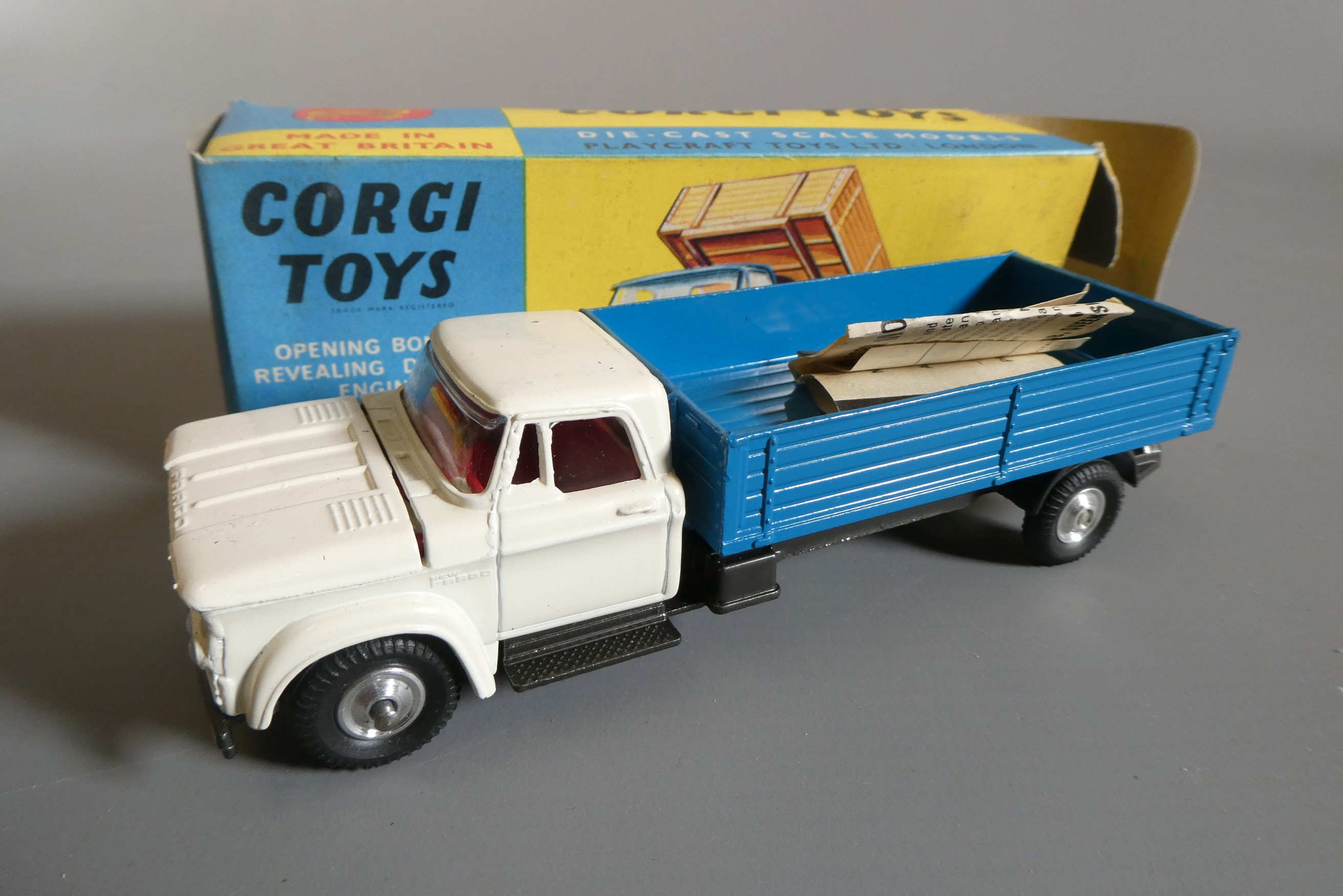 Four Corgi vehicles comprising 483 Dodge Fargo tipper Image