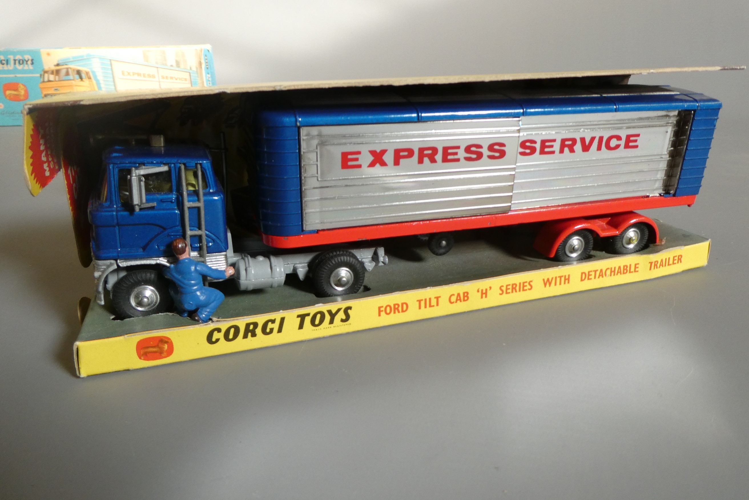 Four Corgi vehicles comprising 483 Dodge Fargo tipper Image