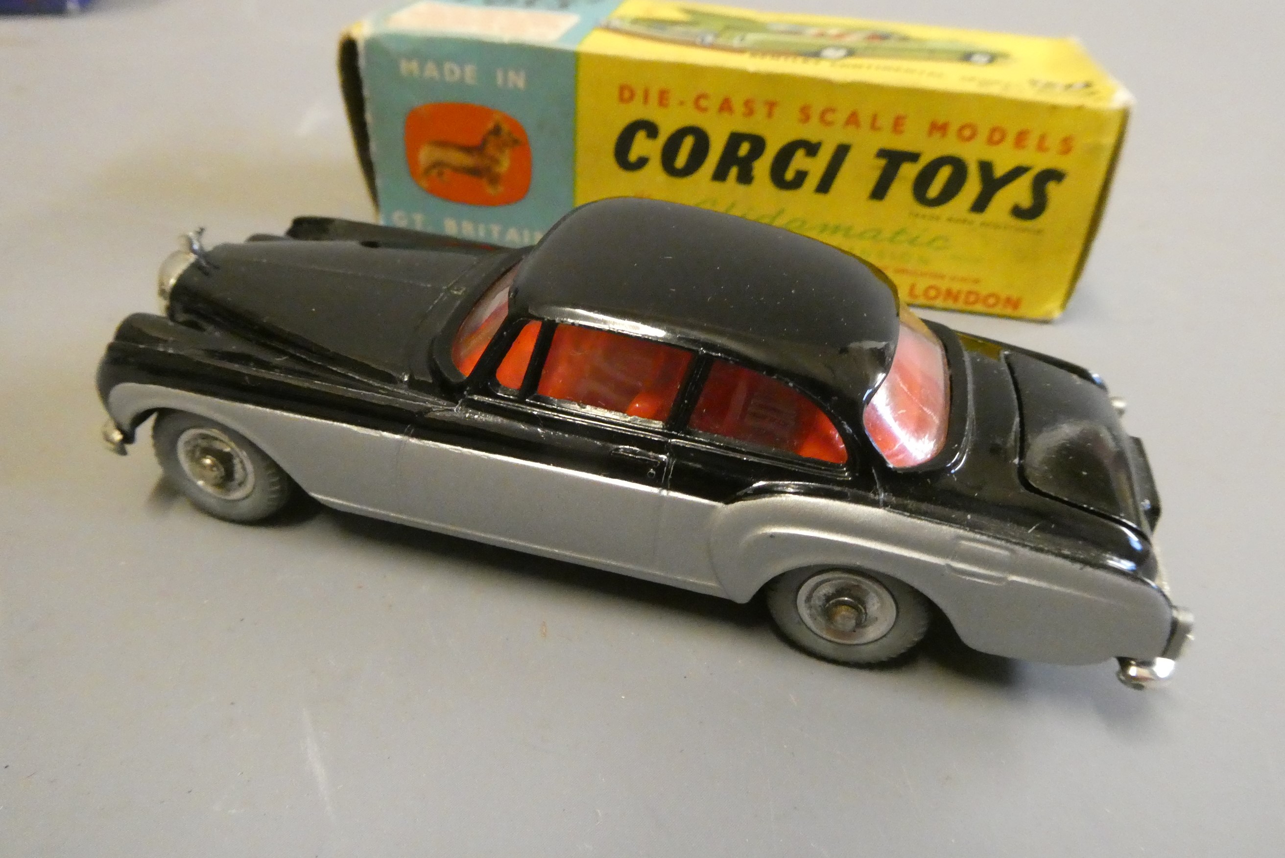 Corgi 224 Bentley Continental, boxed, excellent and a Rolls Royce Corniche and Matchbox Rolls Royce, Image