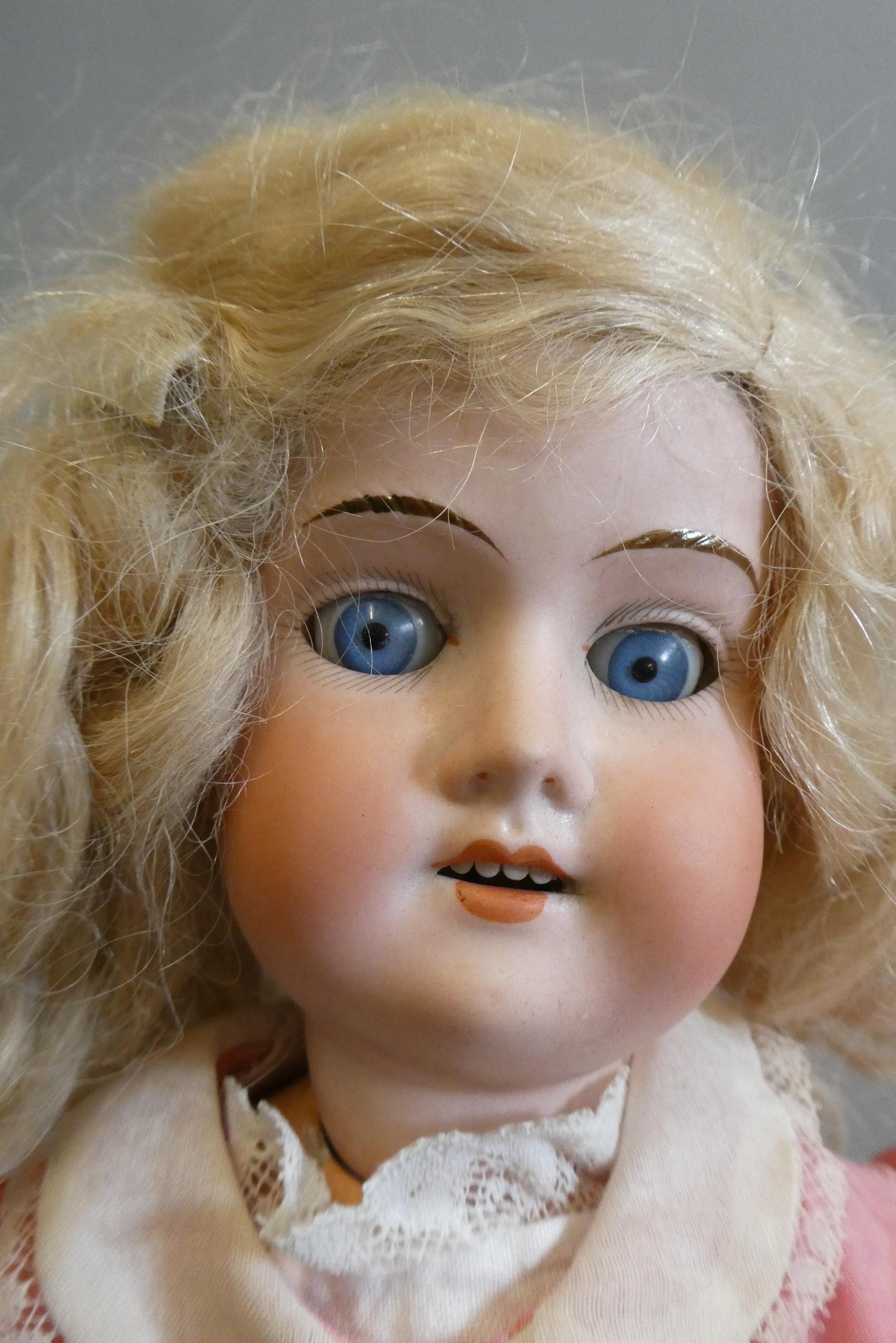 An Ernst Metzler bisque socket head doll Image