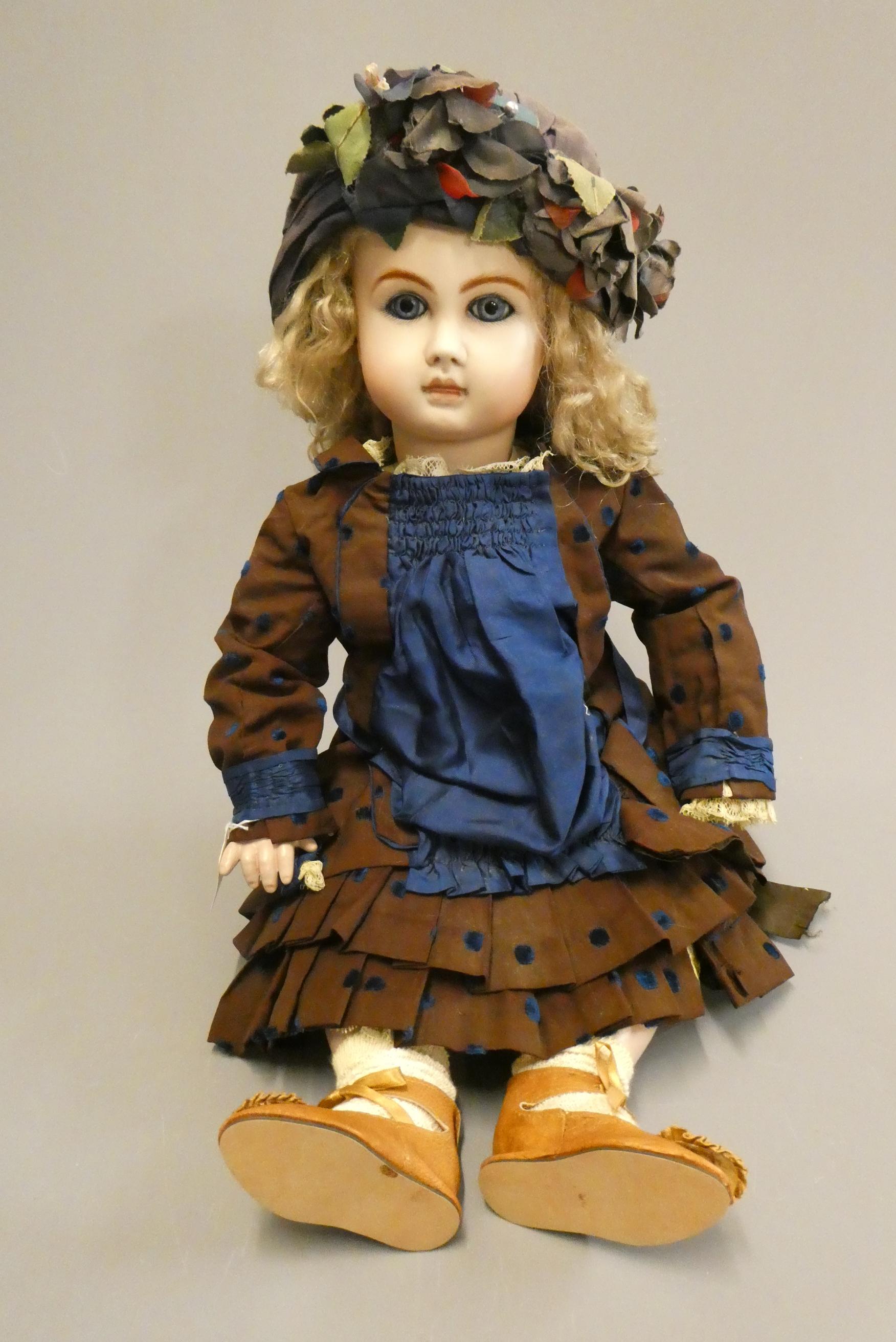 A reproduction Jules Nicholas Steiner bisque socket head doll Image