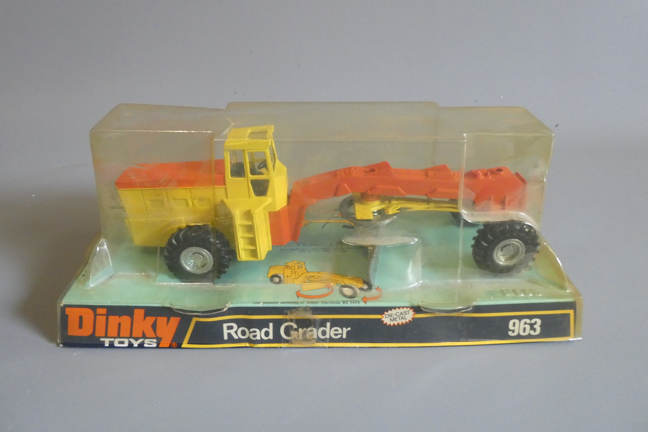 Dinky 963 Road Grader in display packing, box good, model excellent (Est. plus 24% buyer's premium Image