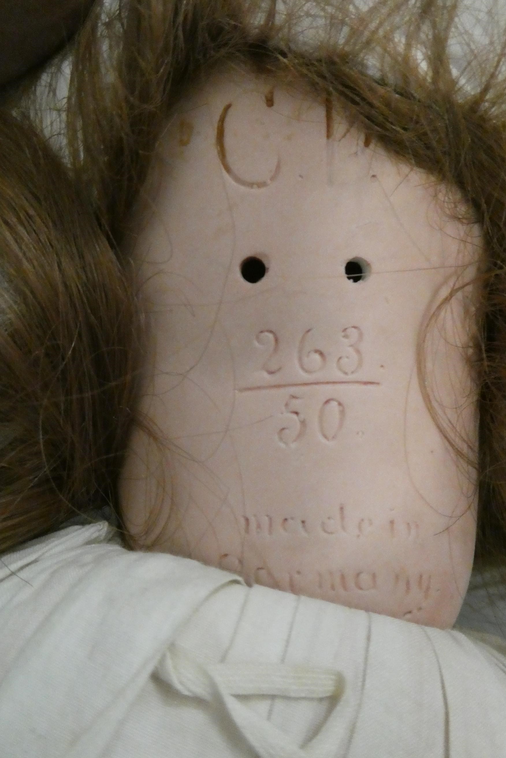 A Catterfelder Puppenfabrik bisque socket head character doll Image