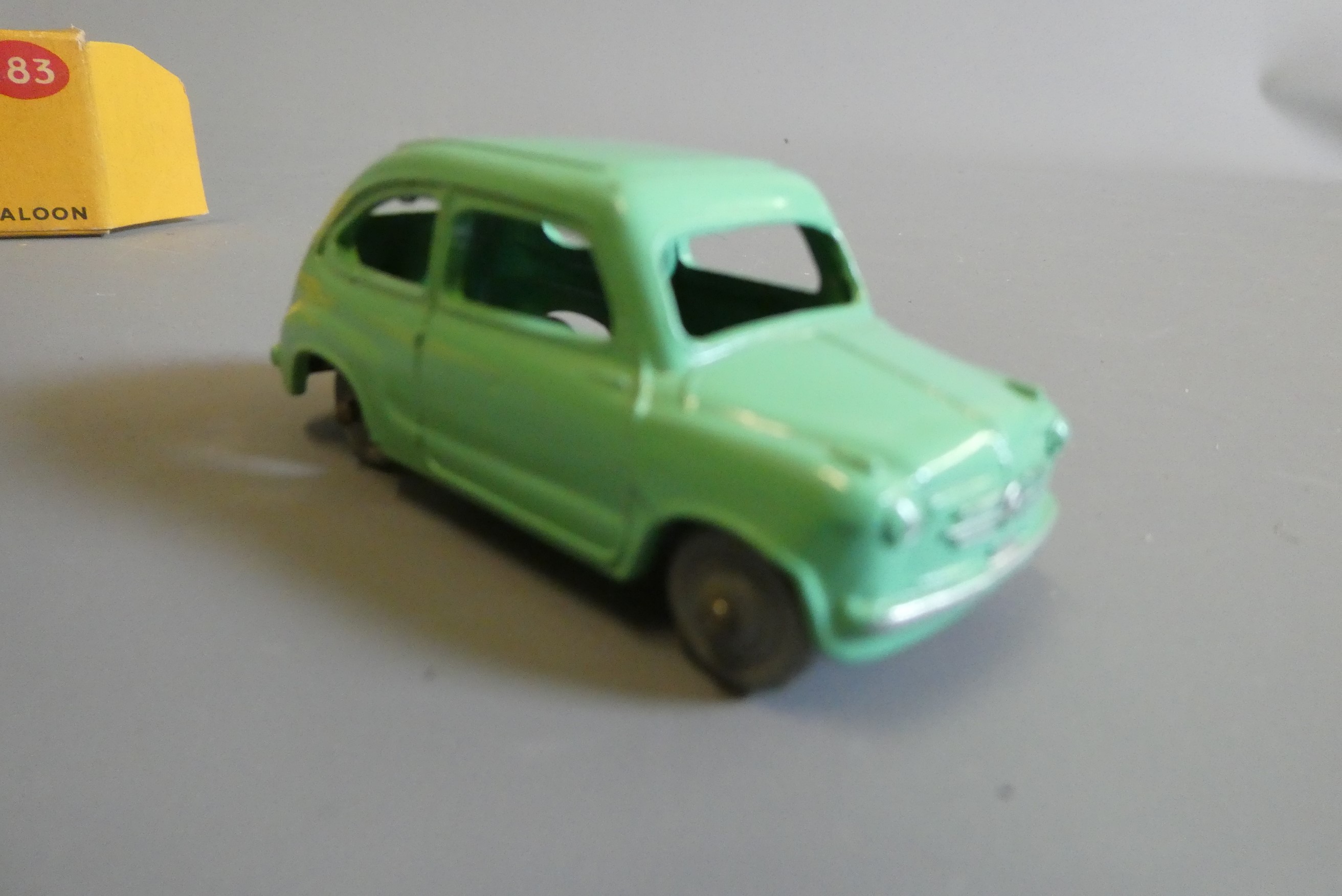 Dinky 183 Fiat 600 and 490 Milk van, boxes fair, models excellent (Est. plus 24% buyer's premium Image