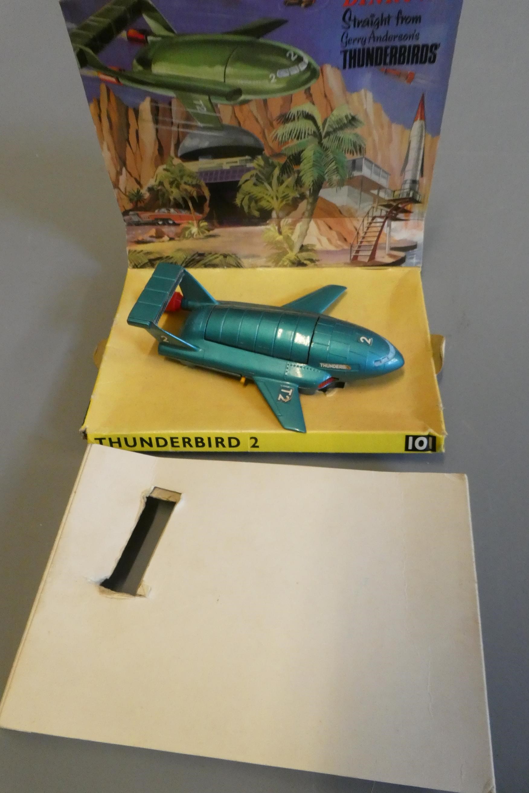 710 Beechcraft Bonanza, box and model good and Thunderbirds 2 & 4, box AF, model good (Est. plus 24% Image