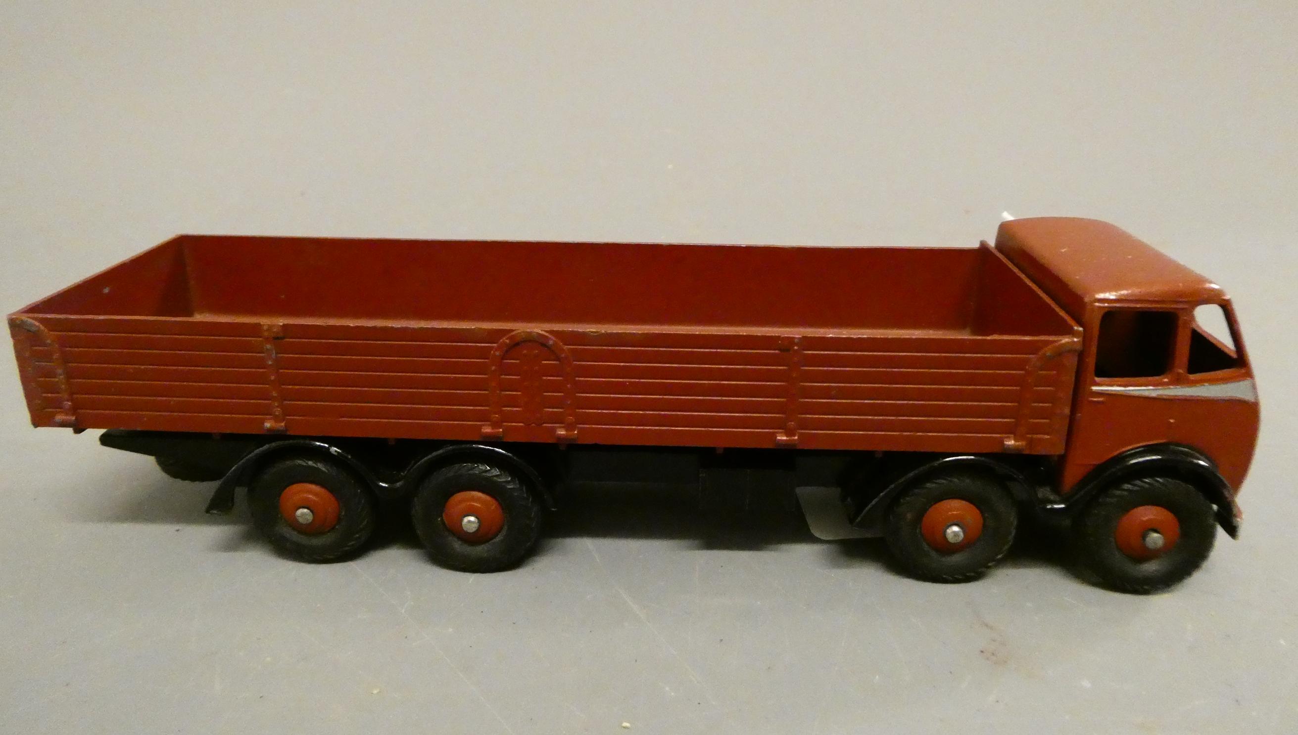Dinky 501 Foden 8-wheel diesel wagon, first cab finished in brown, model good to excellent (Est. Image
