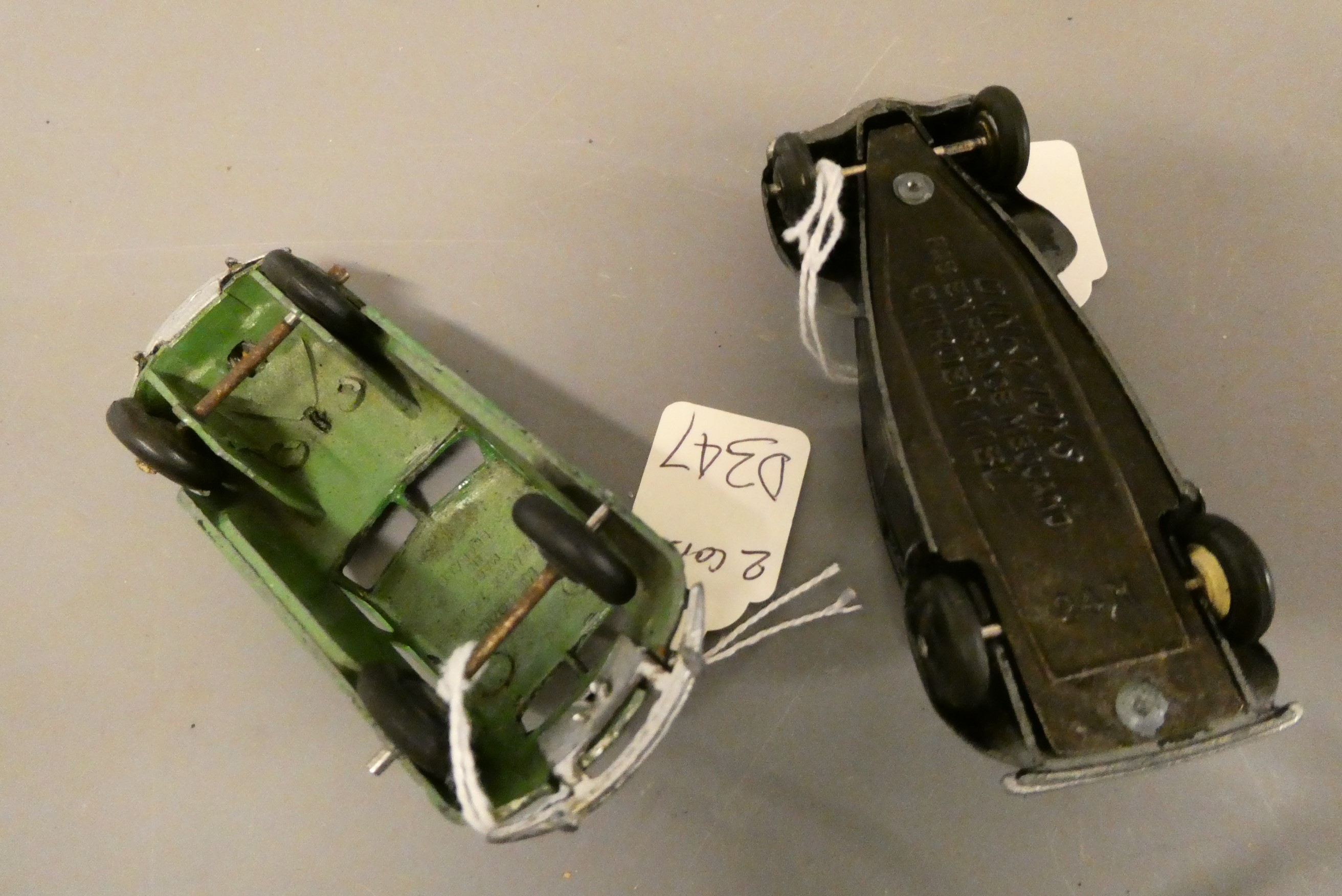 Dinky Chrysler Air Flow in green and Citroen 2CV finished in black, both good (Est. plus 24% buyer's Image