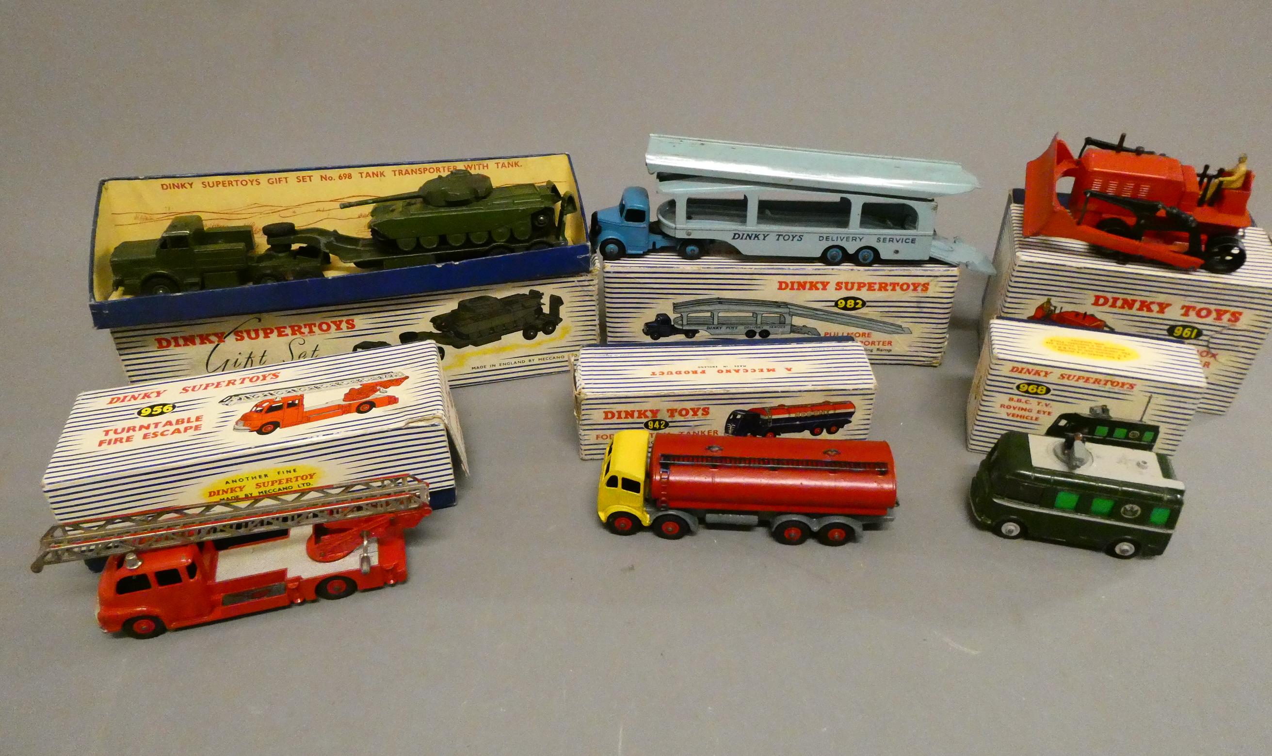 Six Dinky vehicles comprising 956 fire engine Image