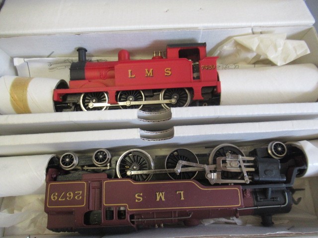 Wrenn LMS red 2-6-4 Tank locomotive and LMS red 0-6-0 Tank locomotive, both items boxed, good to Image