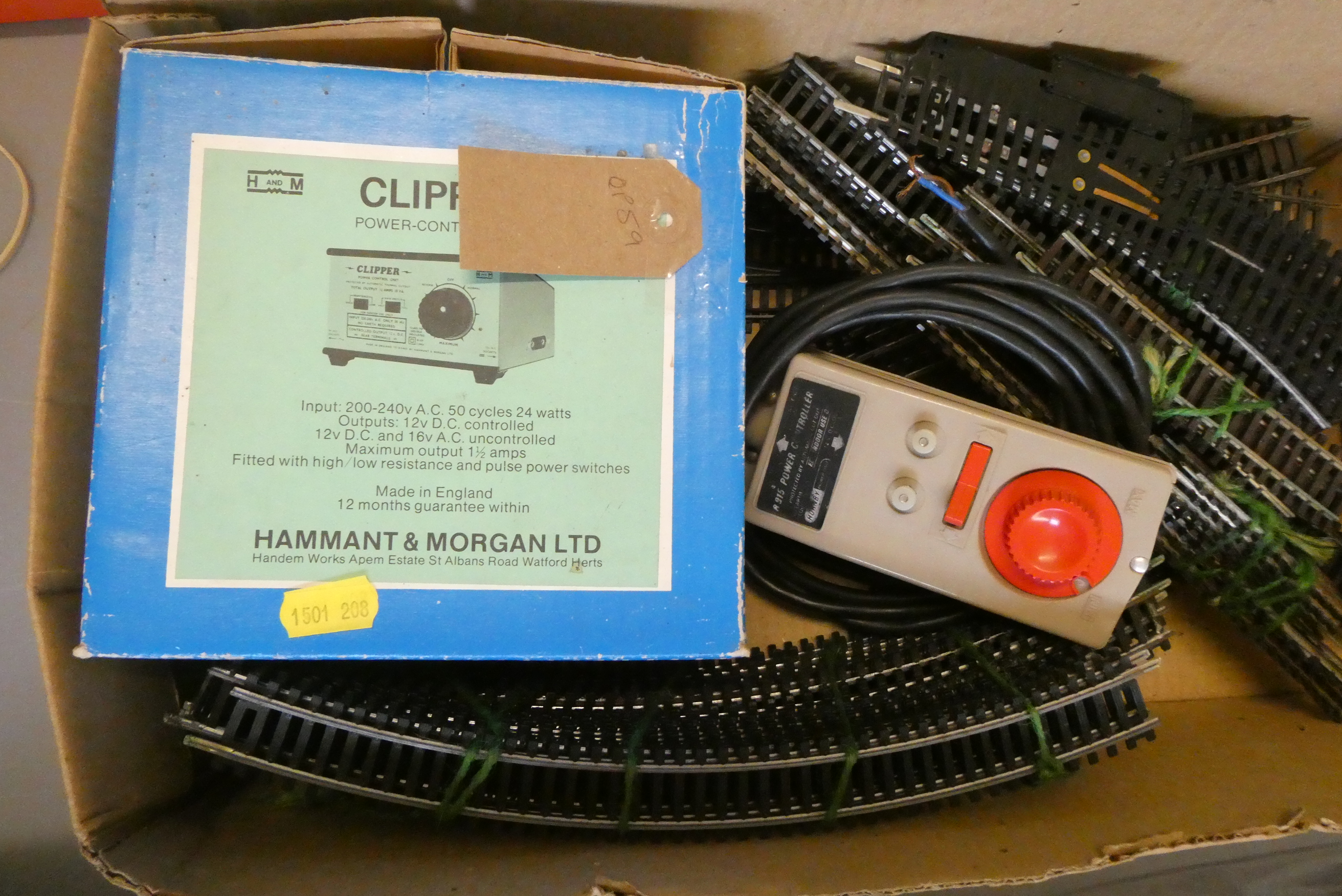 Playworn Hornby trackside accessories and track including lineside building, transformers and scenic Image