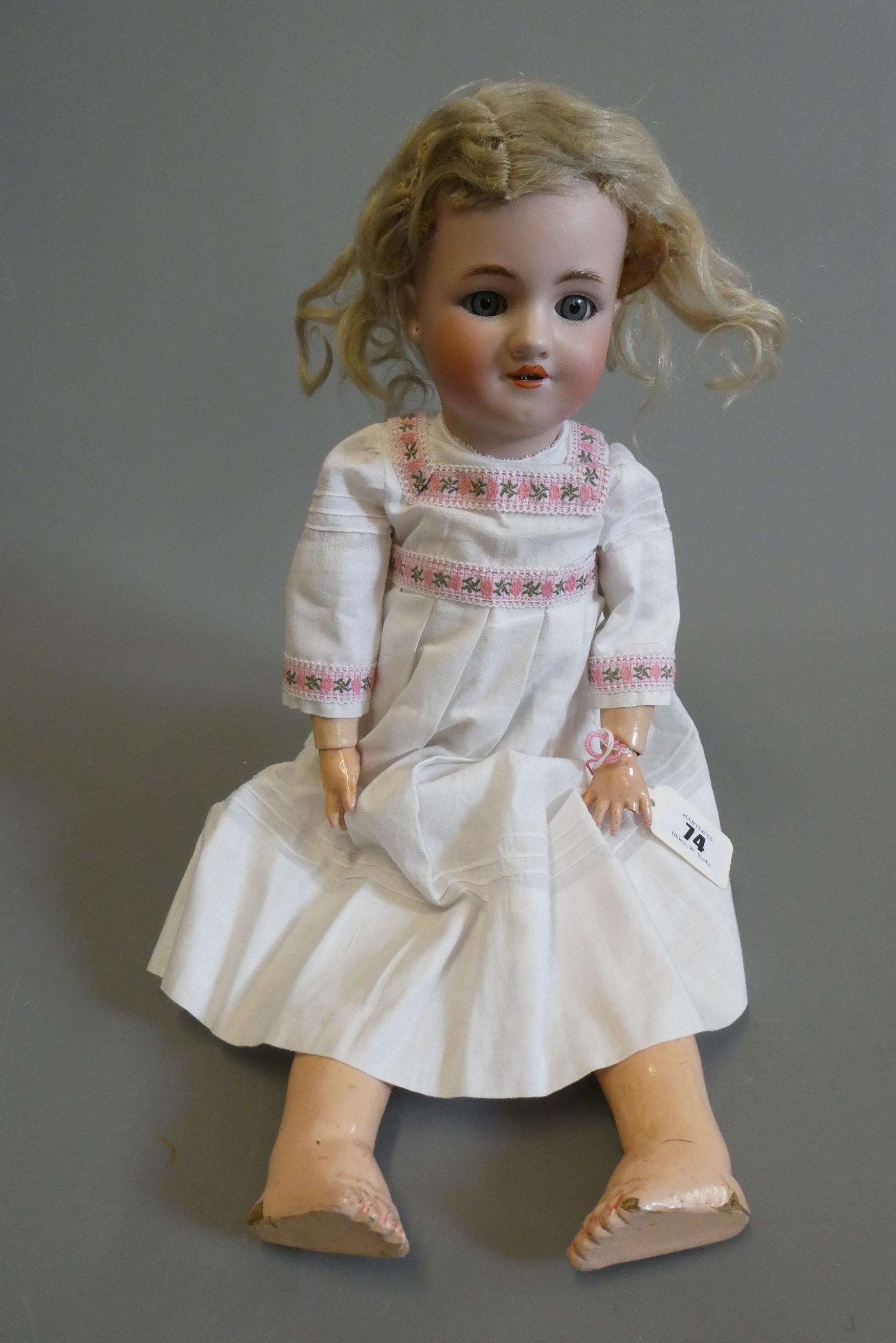 A Louis Lindner & Sohne Halbig bisque socket head doll Image
