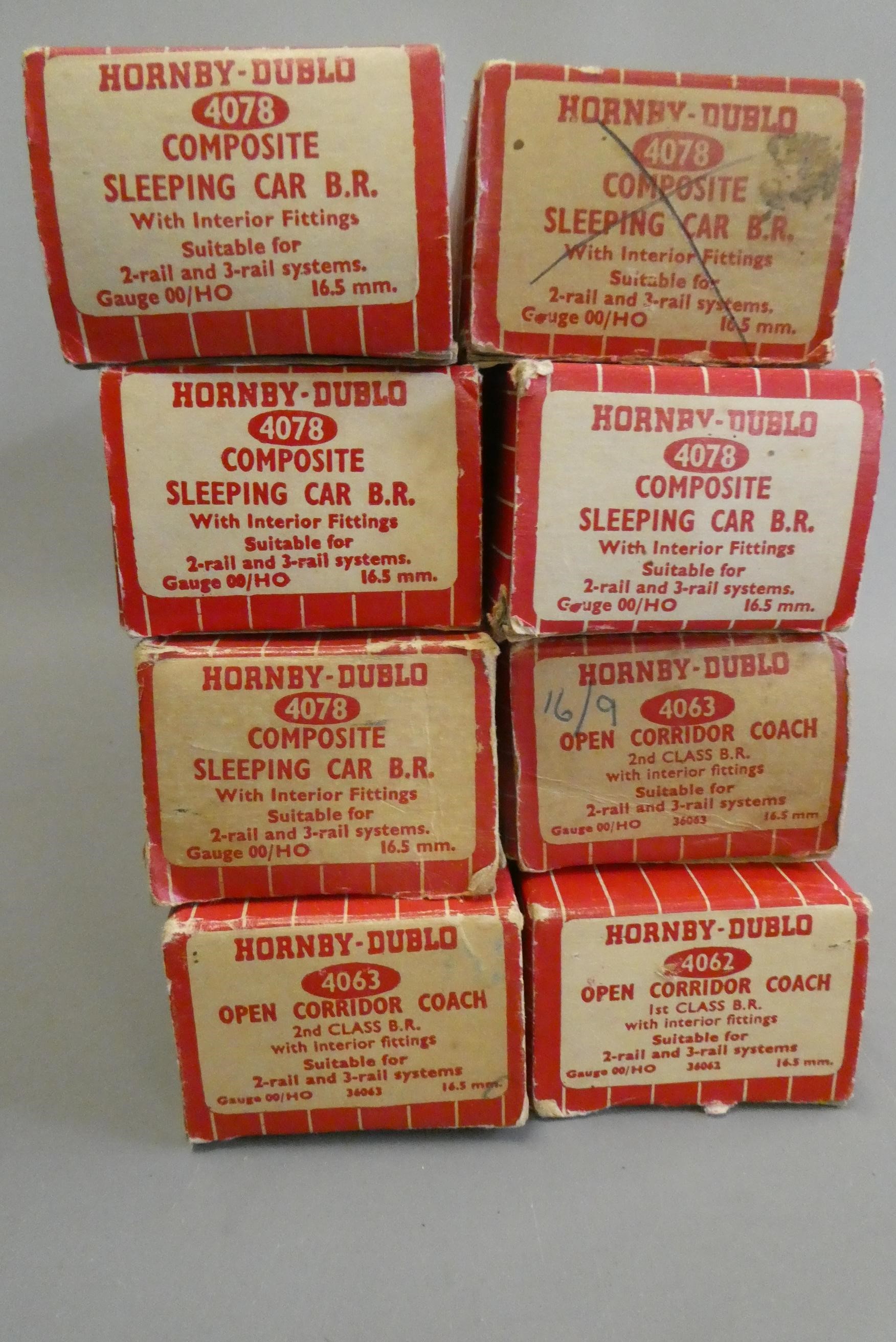 Fifteen Hornby Dublo BR Super Detail passenger coaches including sleeping cars, full brake and brake Image