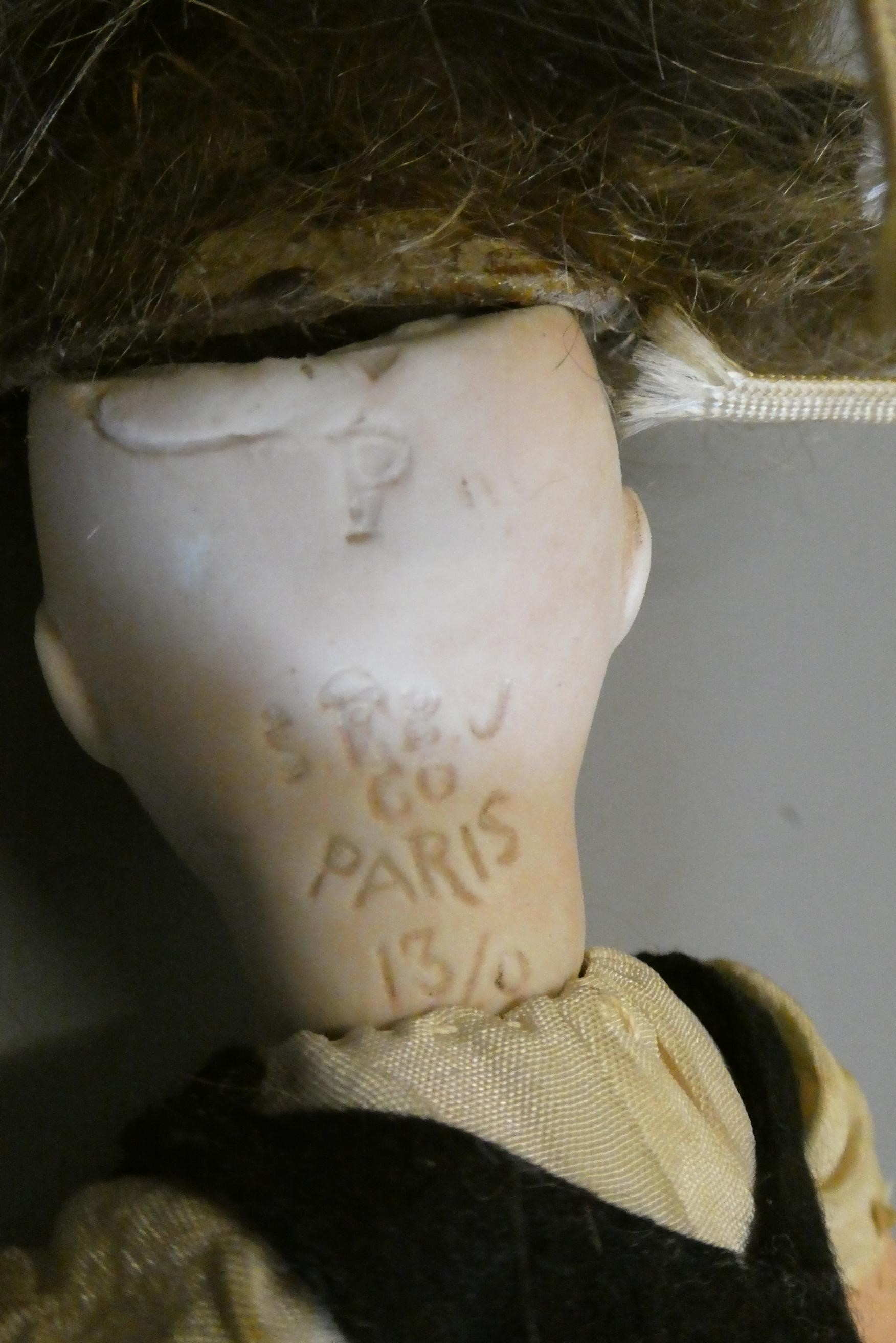 Two bisque socket head dolls Image