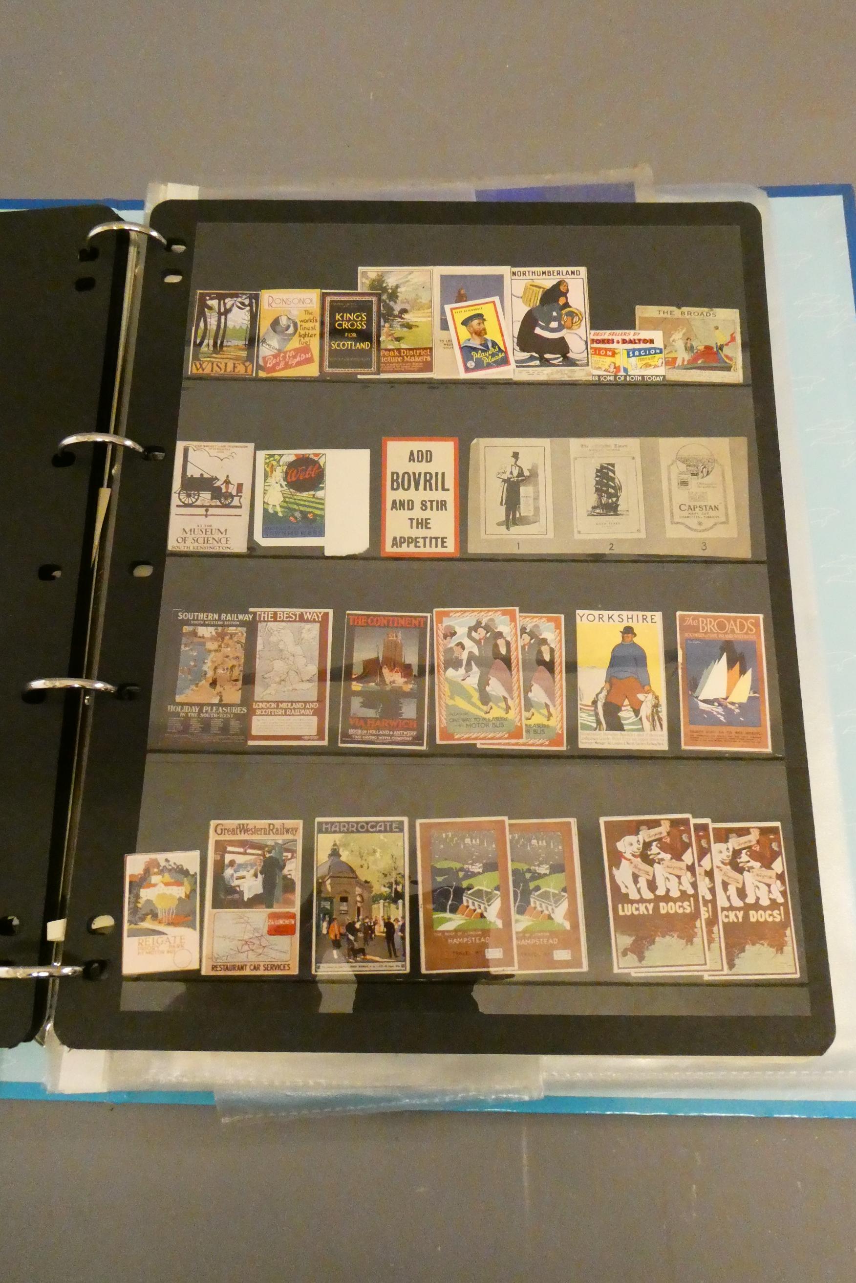 Model railway miniature advertising poster by Hornby and others, model aircraft transfers and other Image