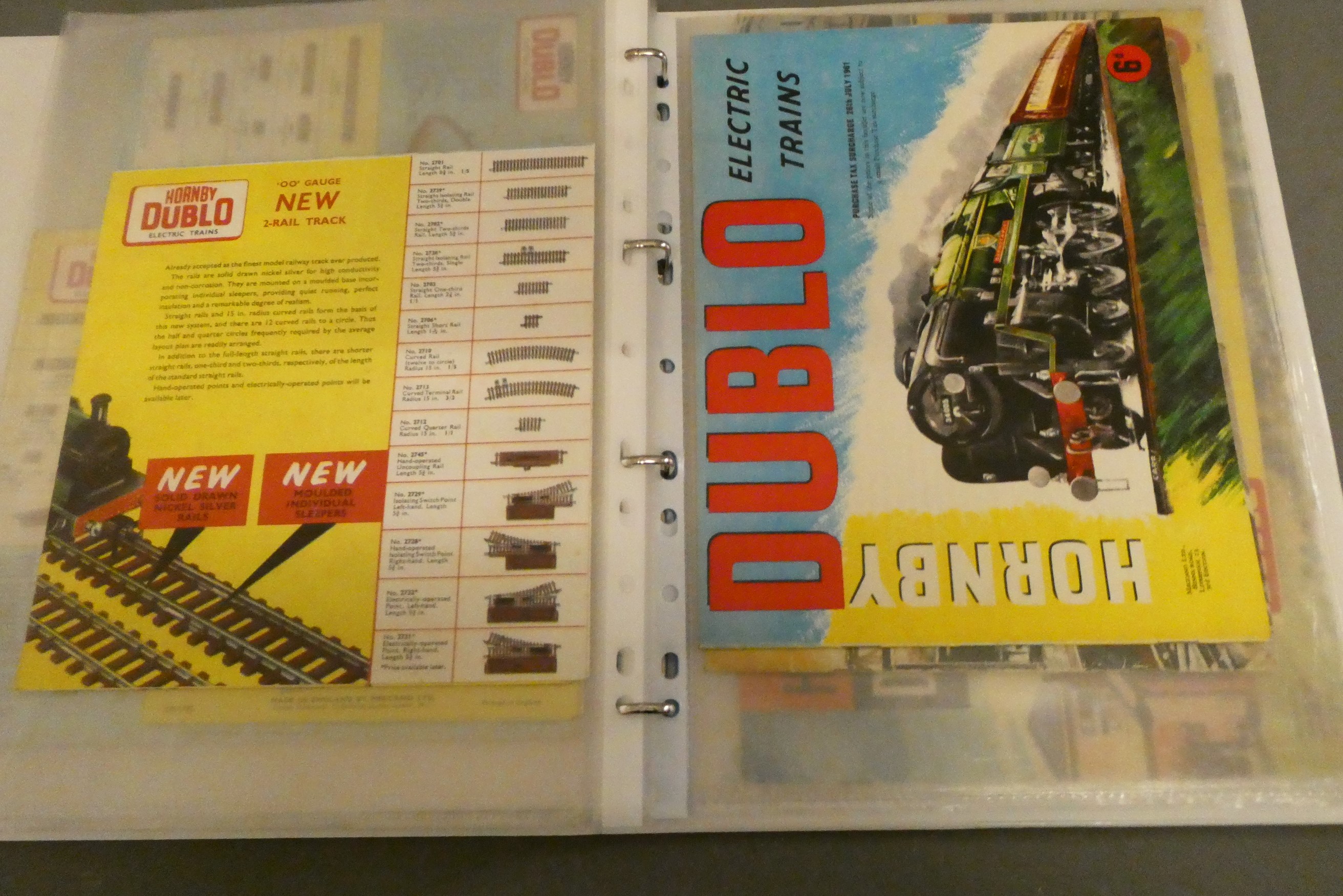 Model railway catalogues including Hornby Book of Train and eleven Hornby Dublo catalogues, good Image