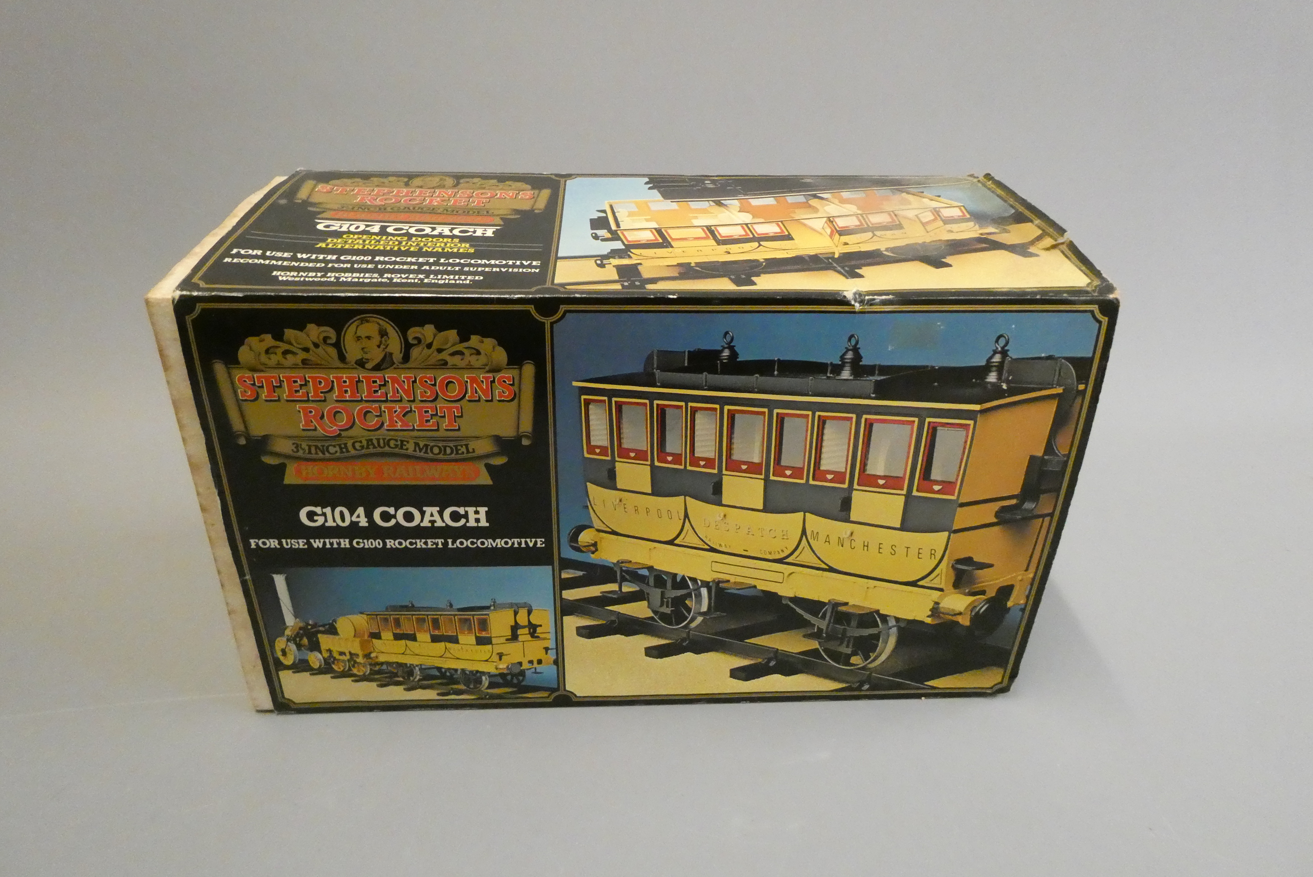 Hornby 3 1/2" gauge LMR coach, boxed, good (Est. plus 24% buyer's premium inc. VAT) Image