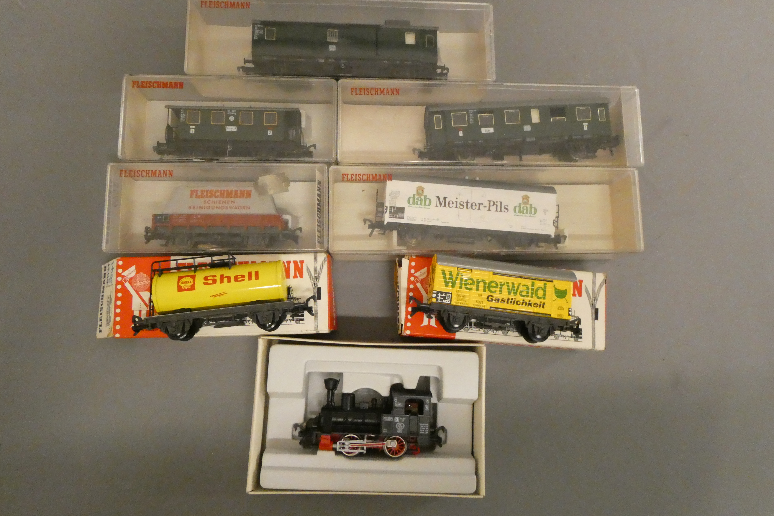 Fleischmann HO scale comprising 0-4-0 tank locomotive ANNA Image