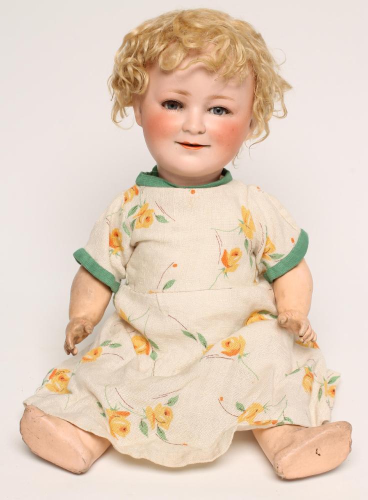 A Schoenau & Hoffmeister Princess Elizabeth character doll with blue glass sleeping eyes Image