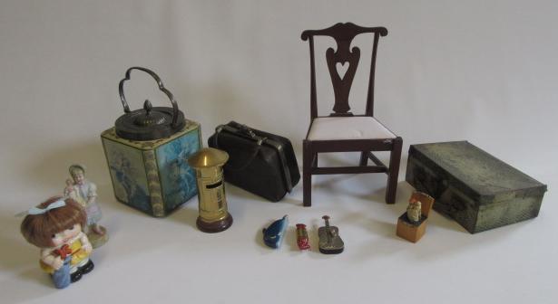A mahogany doll's single chair Image
