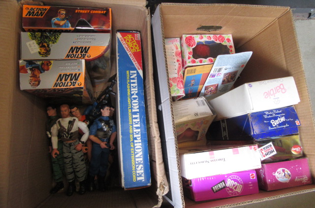 A quantity of Action Man figures including four boxed Image