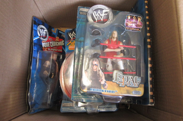 Eight World Wrestling Federation figures Image