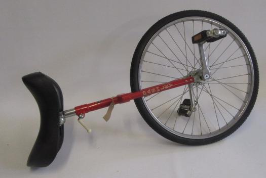 A Pashley unicyle with padded saddle and spoked wheel Image
