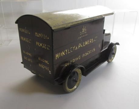 A Huntley & Palmers Ltd delivery van biscuit tin Image