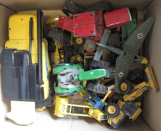 Eleven agricultural earthmoving and other vehicles by Britains Image