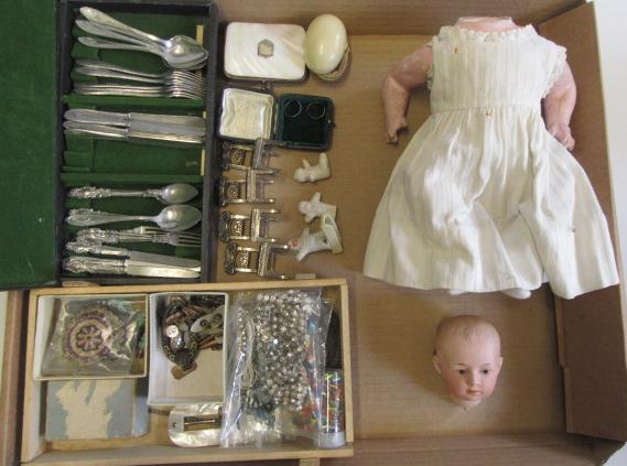 A German bisque boy's doll head Image