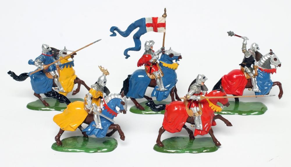Five boxed Britains Knights of Agincourt comprising No.1662 Image