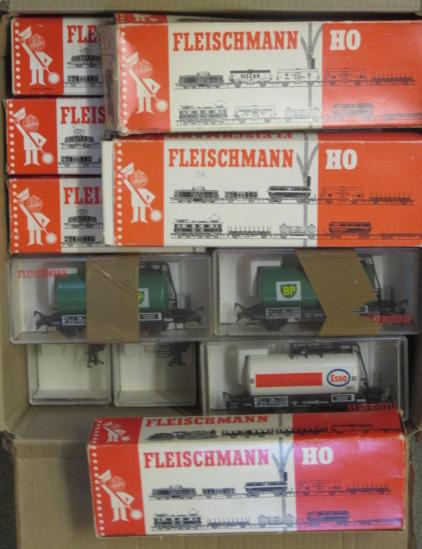 Fleischmann tanker wagons comprising eighteen four wheel tankers and seven bogie tank wagons Image