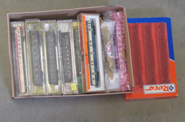 Thirty three N gauge passenger coaches by Fleischmann Image