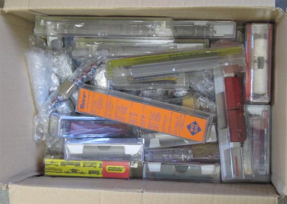 Forty two N Gauge goods wagons including tank wagons Image