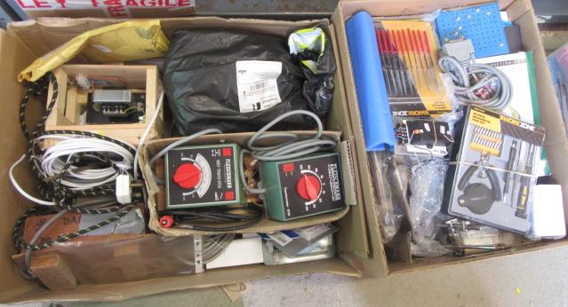 A quantity of Fleischmann track controllers and other electrical equipment for model railways Image