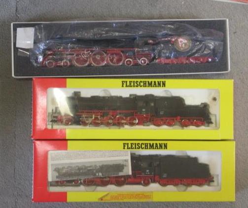 Three HO scale steam locomotives comprising Lilliput 4-6-4 05 Class Image