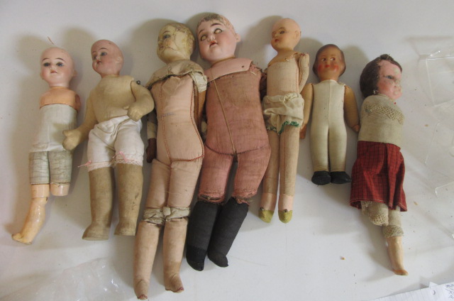 An Armand Marseille bisque head doll (to restring) marked "AM 12/O DEP 1894" Image