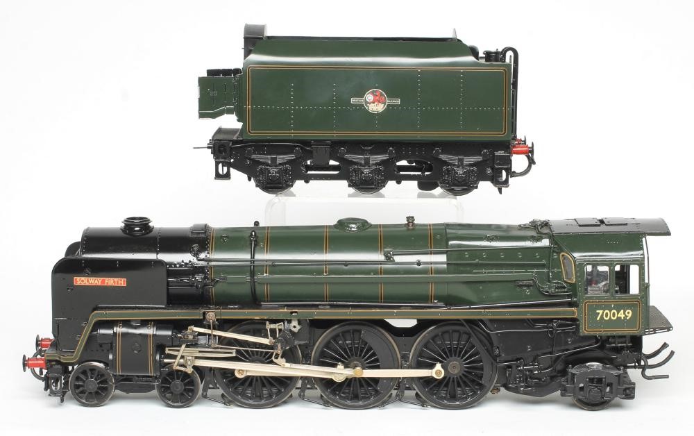 Fine Scale 7mm Model of B.R. Britannia Class locomotive "Solway Firth" finished in B.R. lined green Image