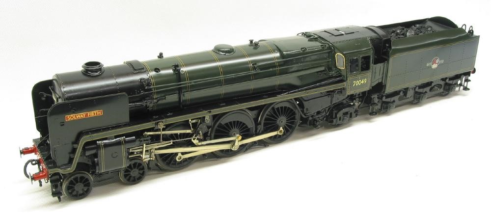 Fine Scale 7mm Model of B.R. Britannia Class locomotive "Solway Firth" finished in B.R. lined green Image