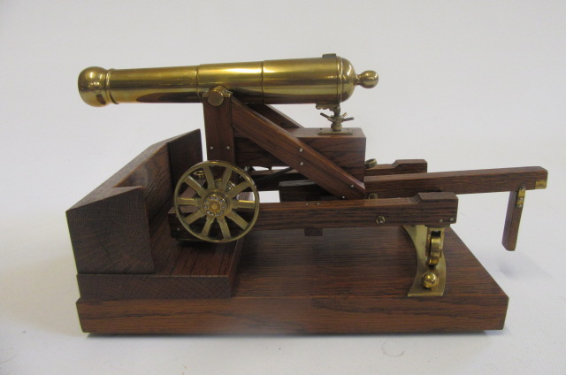 A model brass cannon Image