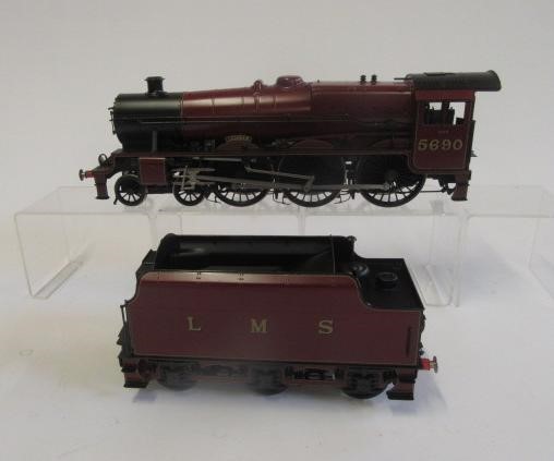 A Fine scale brass Gauge 1 Jubilee 4-6-0 locomotive and tender "Leander" No.5690 in L.M.S. maroon Image