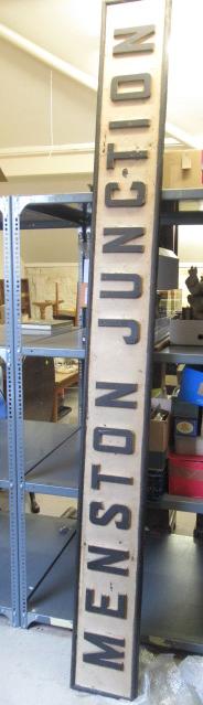 A signal box sign "MENSTON JUNCTION" Image