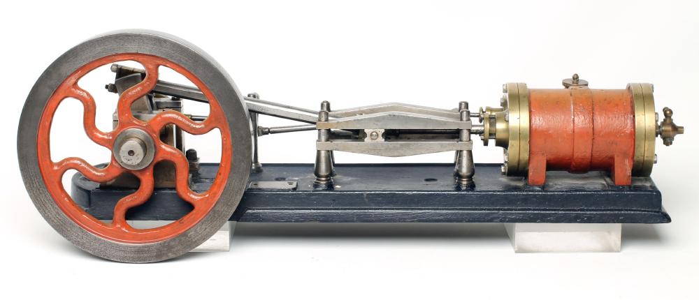 A live steam model of mill type engine Image