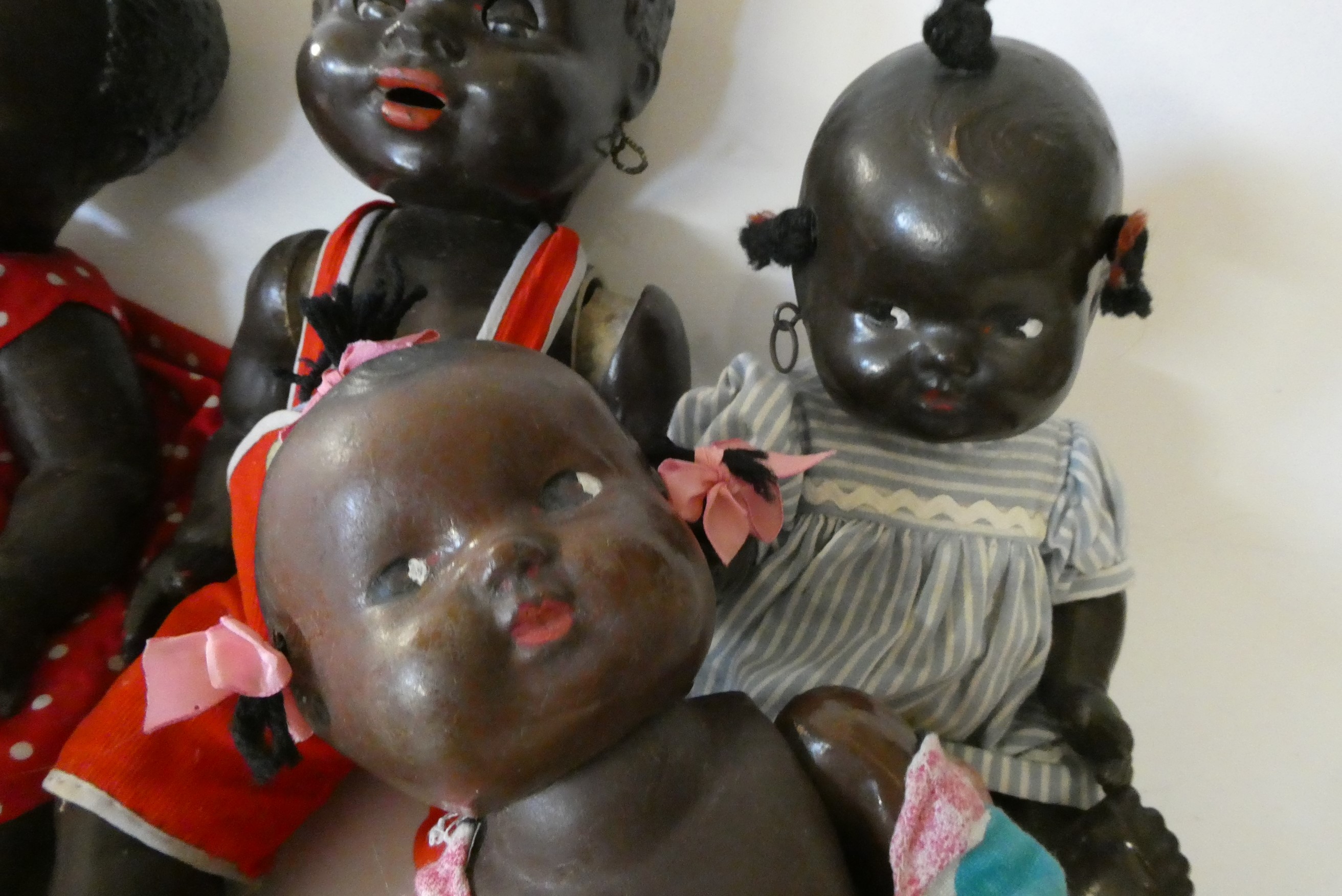 Five composition dolls Image