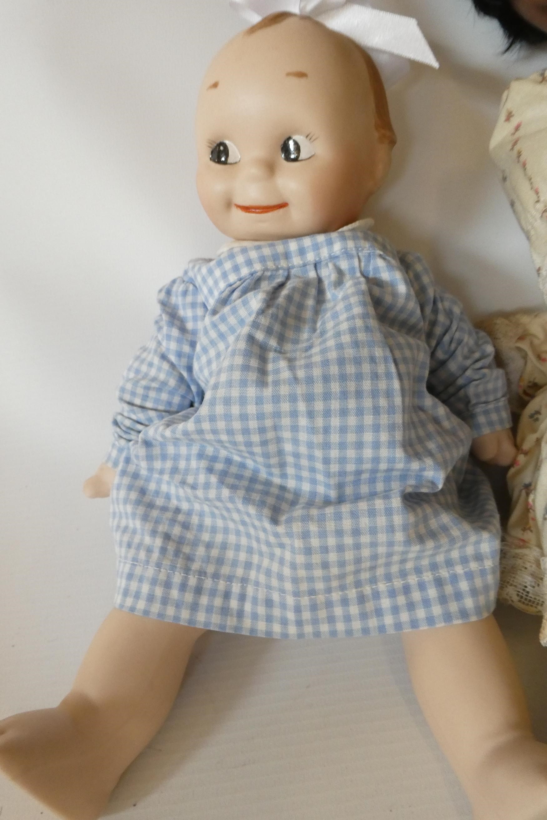 Five collectors dolls, including a Sheer Elegance JDK Hilda doll, an all bisque Zena Clarke doll and Image