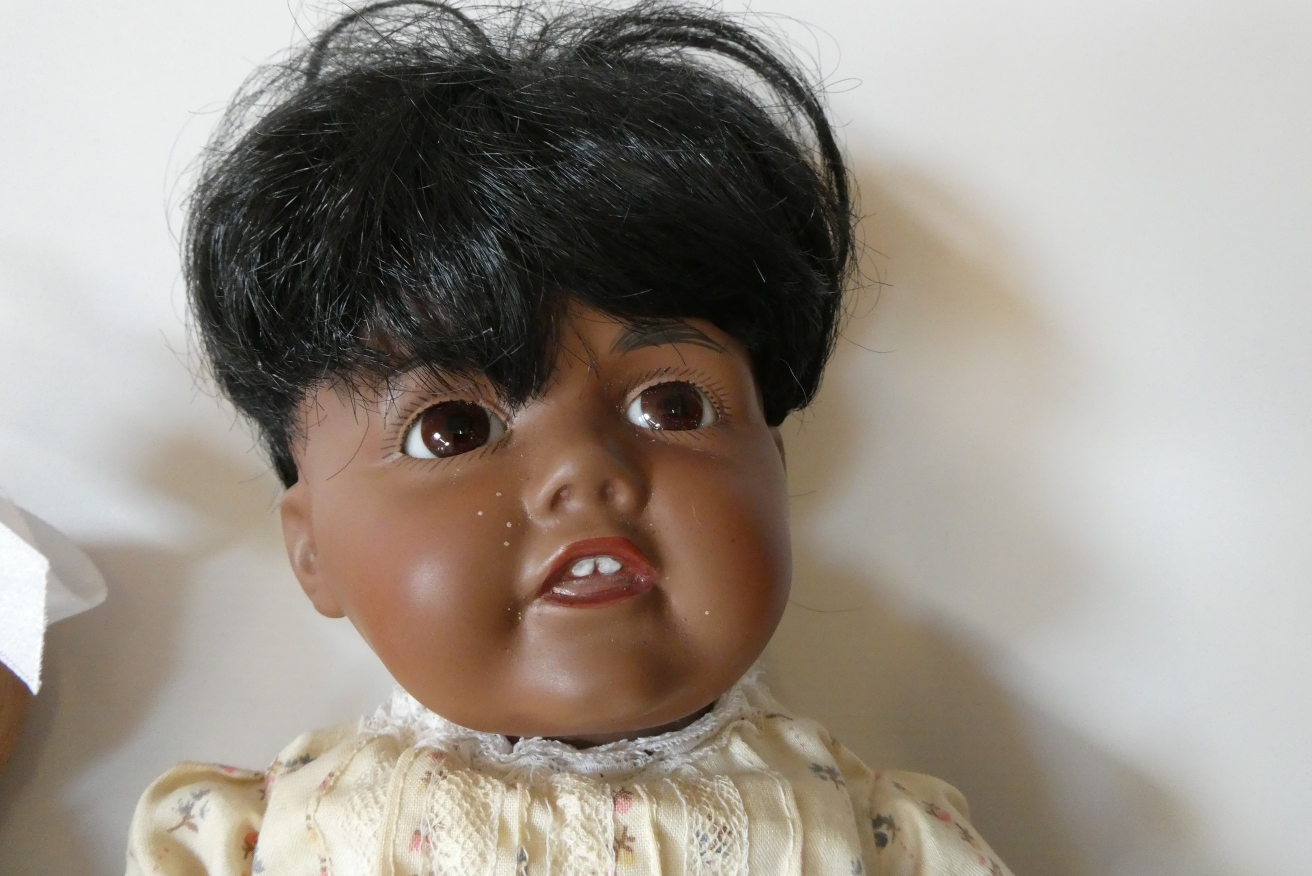 Five collectors dolls, including a Sheer Elegance JDK Hilda doll, an all bisque Zena Clarke doll and Image