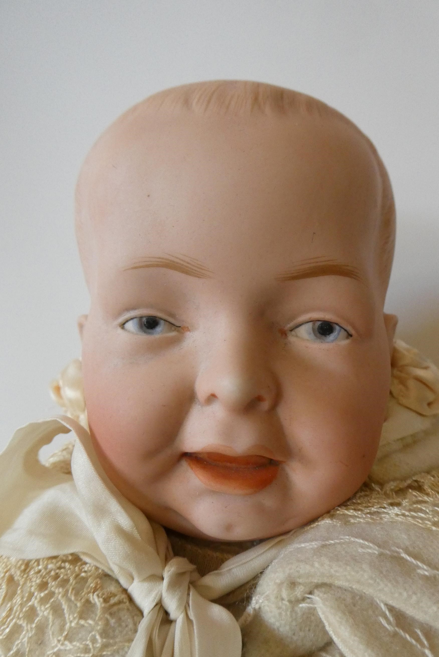 A German bisque socket head character doll Image