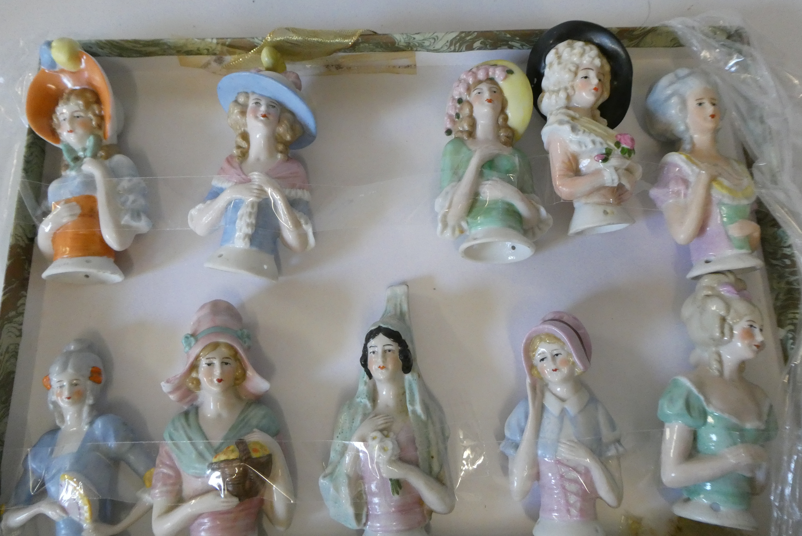 A box of 10 large pin cushion dolls, all modelled as ladies (Est. plus 24% premium inc. VAT) Image