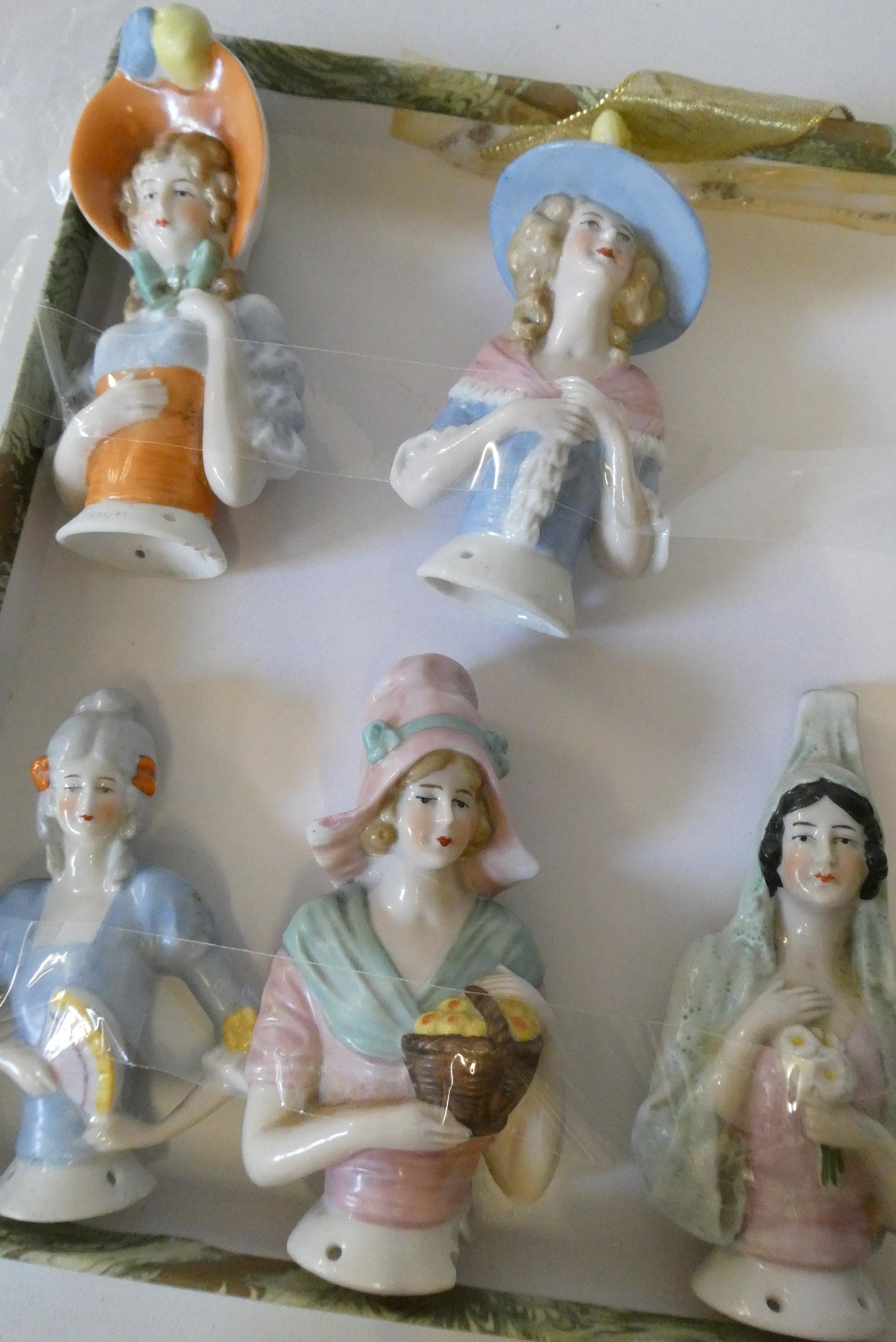 A box of 10 large pin cushion dolls, all modelled as ladies (Est. plus 24% premium inc. VAT) Image