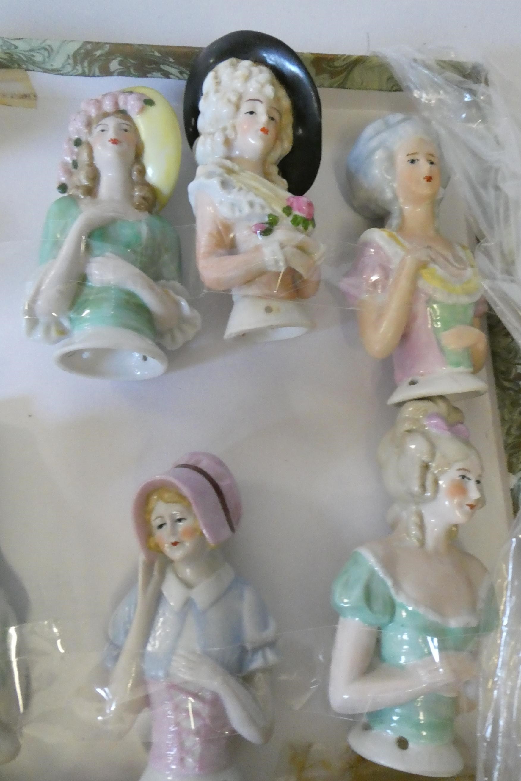 A box of 10 large pin cushion dolls, all modelled as ladies (Est. plus 24% premium inc. VAT) Image