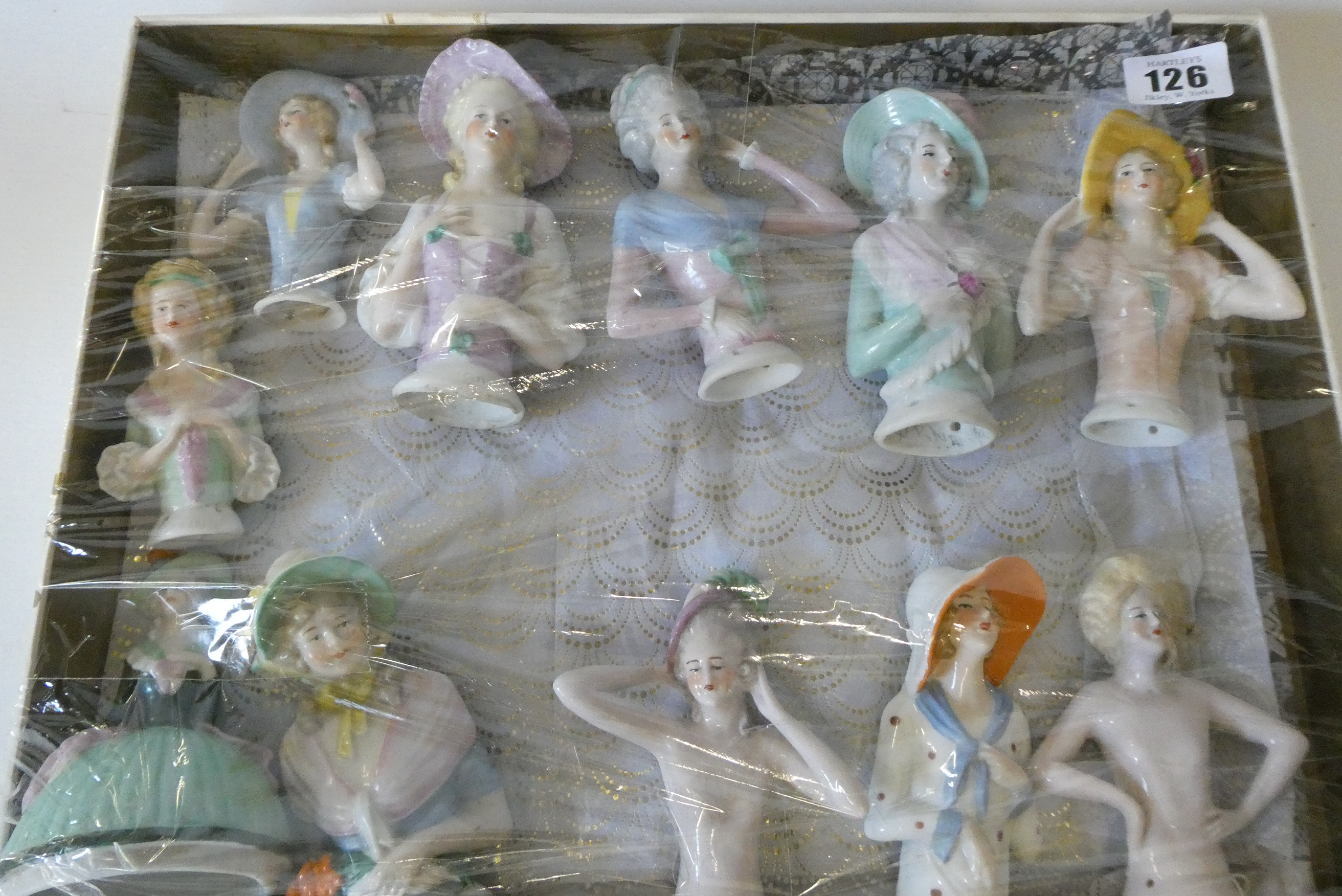 A box of 11 large pin cushion dolls, all modelled as ladies (Est. plus 24% premium inc. VAT) Image